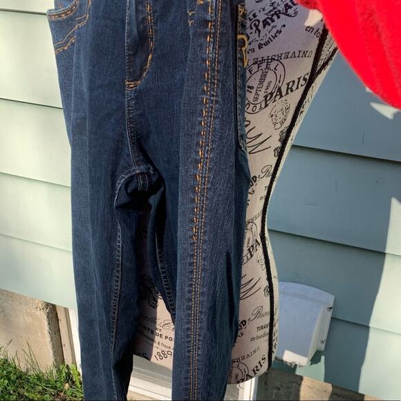 Belle Sport Dark Wash Midrise Blue Jeans - Picture 7 of 13